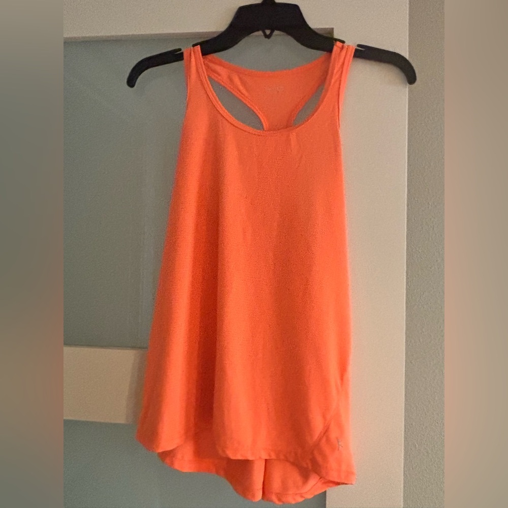 Danskin NOW Vibrant Orange Racerback Tank S